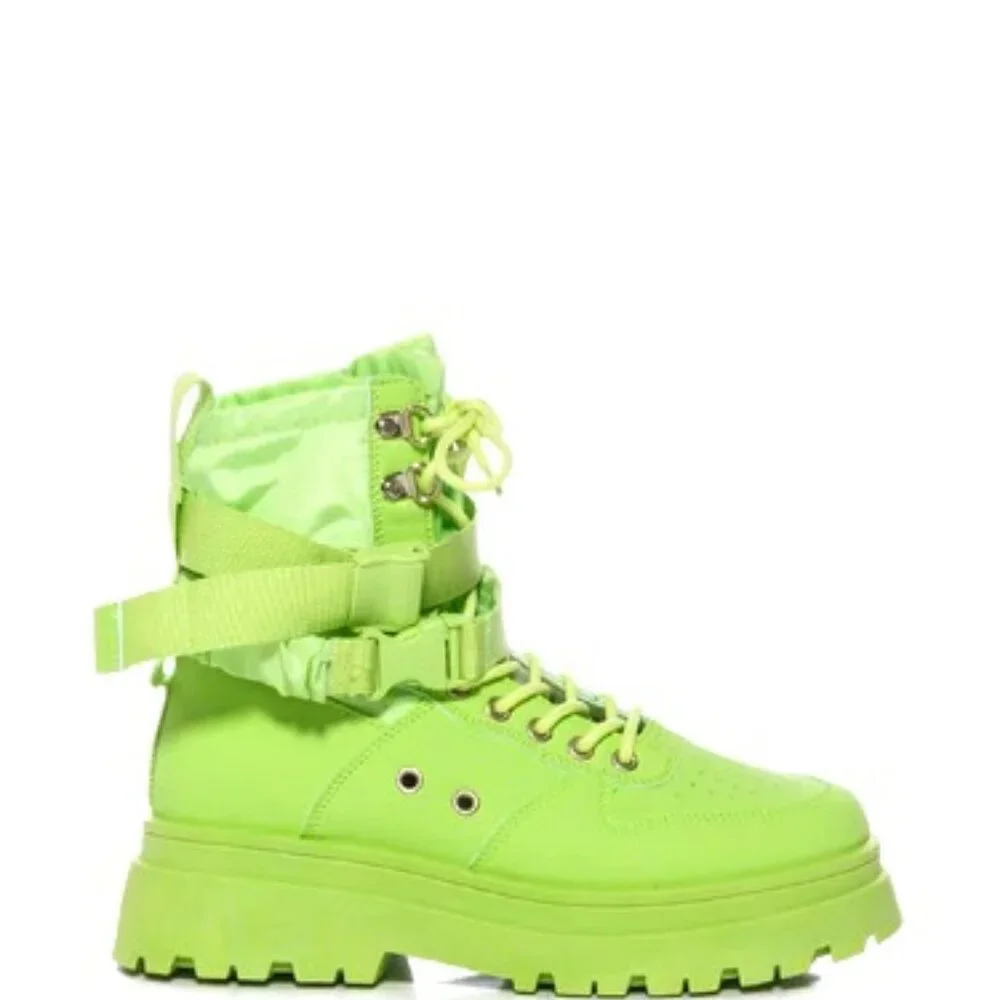 AZALEA WANG PEACHY MONOCHROMATIC SNEAKERS - Picture 1 of 6